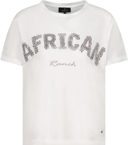 T-Shirt mit Strasssteinen 44 - Off-white