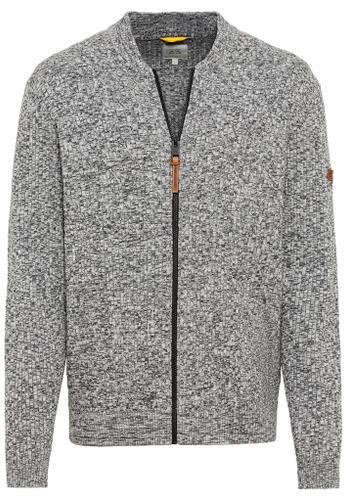 Strickjacke aus einem soften Baumwollmix Grau XXL