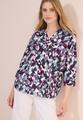 Bedruckte Baumwollbluse L - Vanilla White