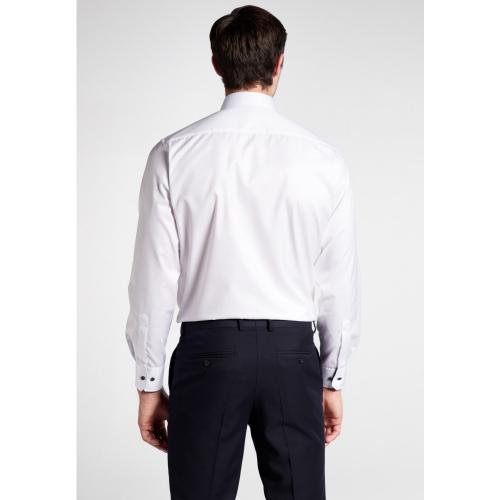 Cover Shirt Twill Langarm 41/Langarm - 65cm MODERN FIT - Weiß