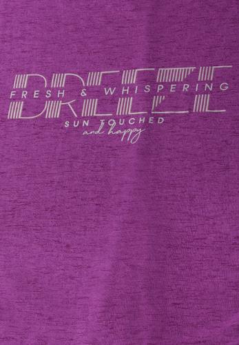 T-Shirt mit grafischem Print M - Magenta Lacquer