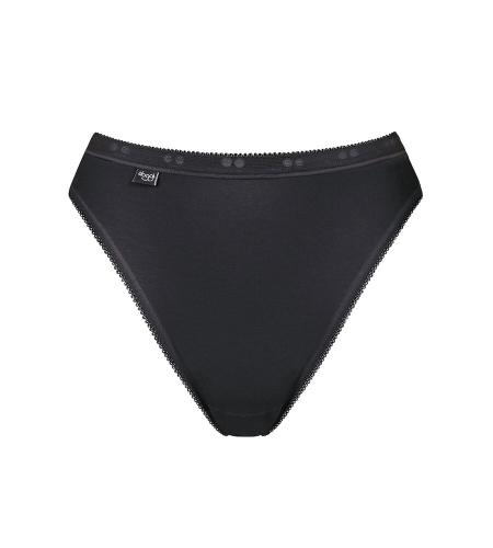 Sloggi Jazzpants (2 Stück)mit elastischer Mäusezähnchenkante - Schwarz / 40