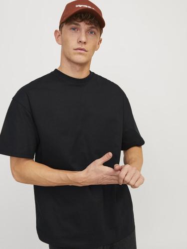 JORVIBE HEAVY TEE SS CREW NECK L Locker geschnitten - Black