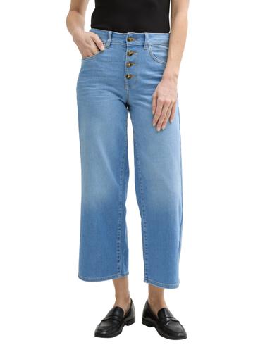 TTNELMA CULOTTE Jeans 29/28 Culotte Fit - Clean Light Stone Blue Denim
