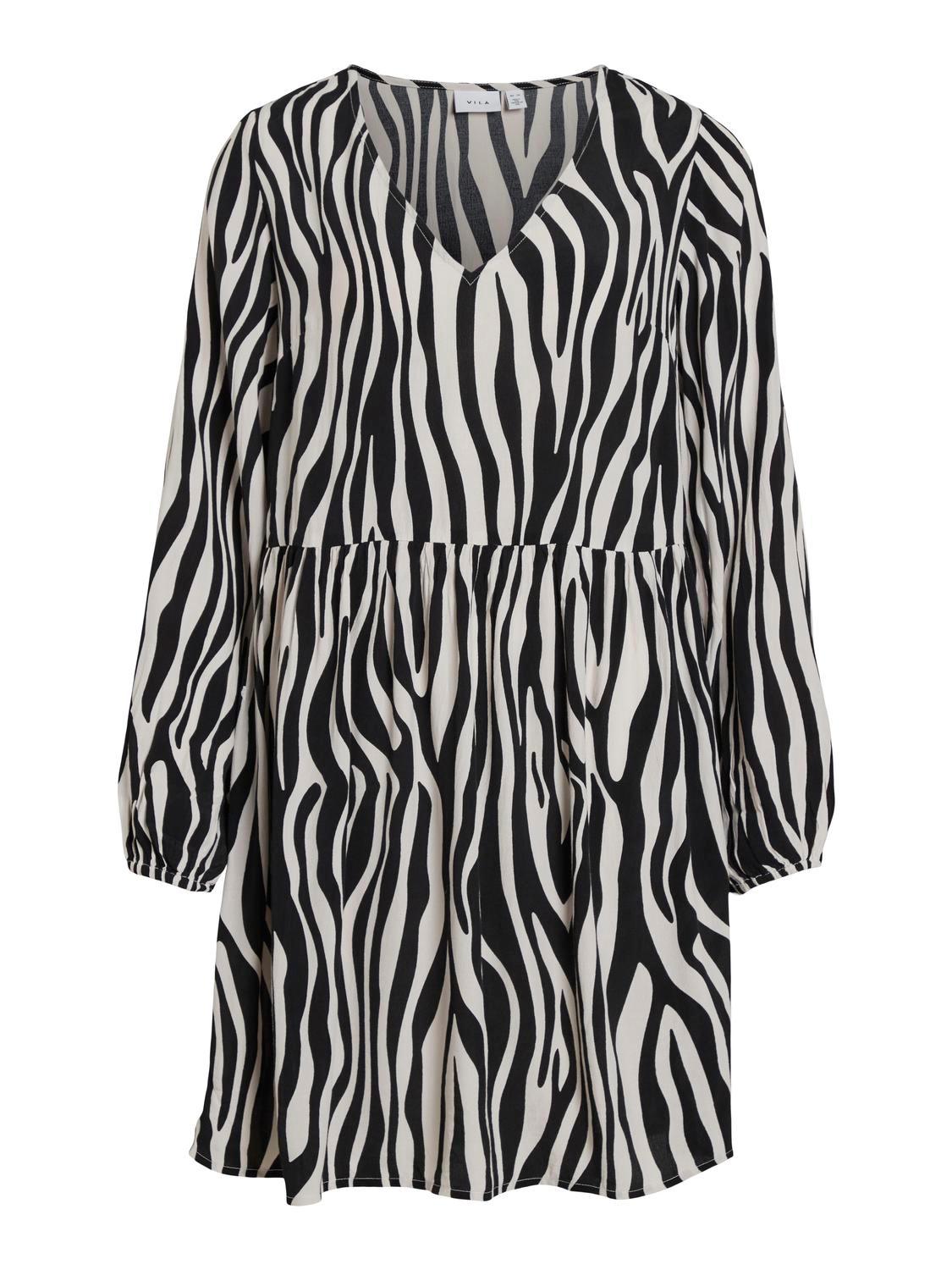 VIFINI L/S SHORT DRESS - NOOS 34 Normal geschnitten - Black