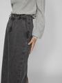 VIKIRA LONG WASHED DENIM SKIRT 38 - Dark Grey Denim