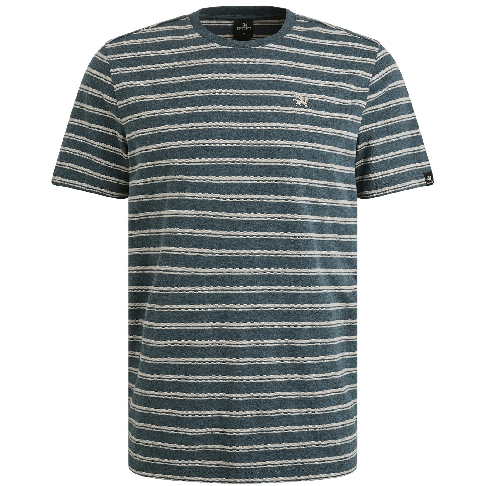 melange jersey stripe L Regular Fit - Dark Slate