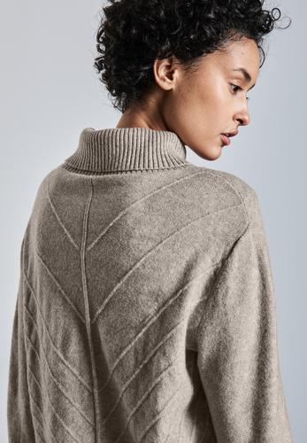 Strukturpullover 38 - Breezy Beige Mel.