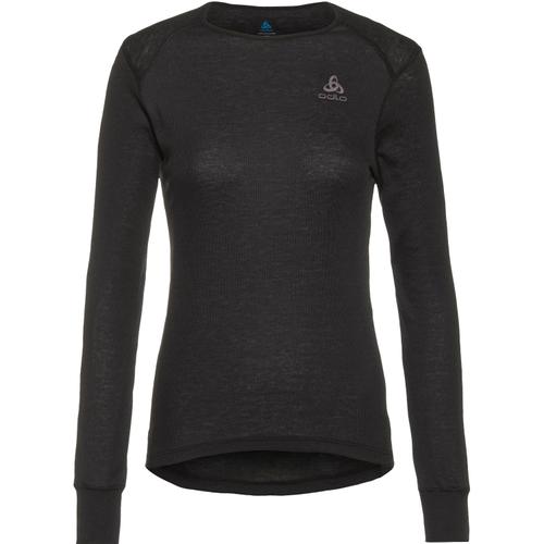ODLO Damen Langarm Shirt BL TOP crew neck l/s ACTIVE WARM ECO S in Schwarz