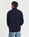 Casual Cotton Strickjacke mit Reißverschluss XXXL - Evening Blue