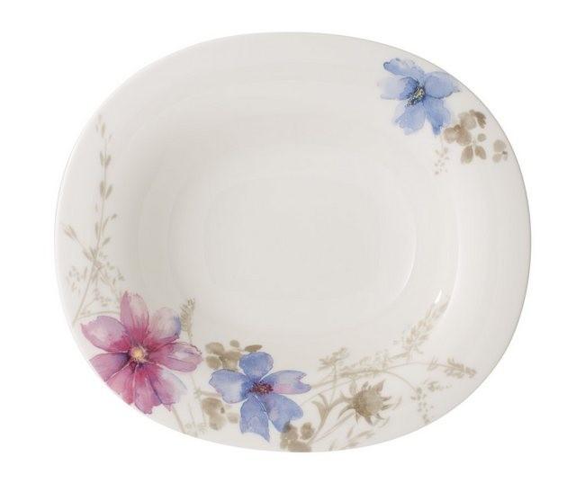 Villeroy & Boch Villeroy & Boch ovaler Suppenteller »Mariefleur Gris Basic«