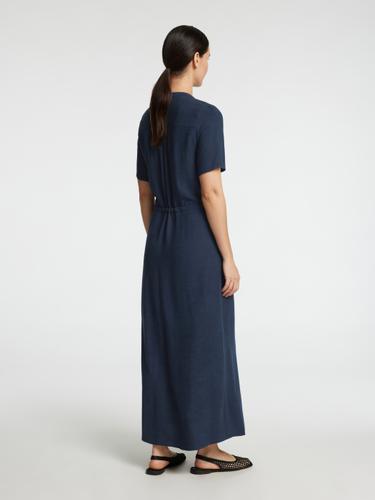 SLFVIVA-DAMINA SS ANKLE SUN DRESS NOOS 42 Normal geschnitten - Dark Sapphire