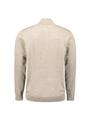 Pullover Half Zip 2 Coloured Melange M Regular Fit - Sand