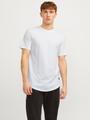 JJENOA TEE SS CREW NECK NOOS XXL Lang geschnitten - White