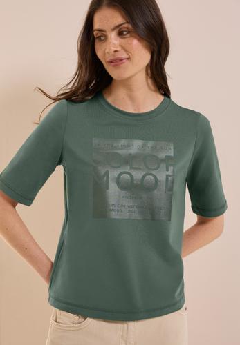 Softes Shirt mit Folienprint XL - Dark Balmy Khaki