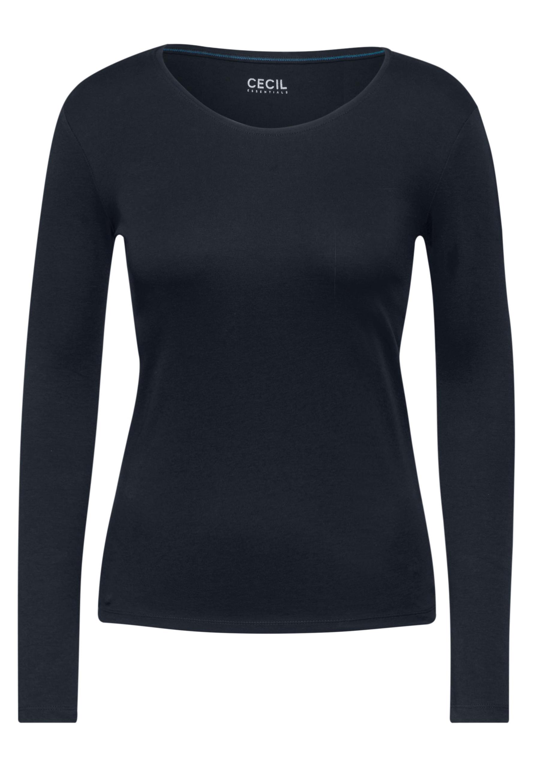 Shirt mit Rundhals - Blau / XL