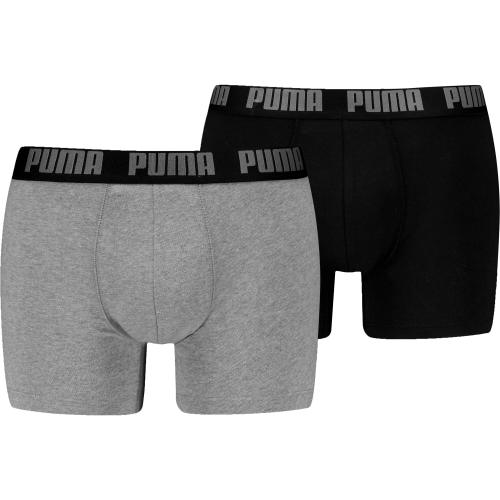 PUMA Herren Unterhose MEN EVERYDAY BASIC BOXER 2P S in Grau