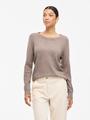 VIRIL O-NECK L/S  KNIT TOP - NOOS S Normal geschnitten - Falcon