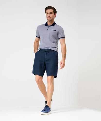 Style Balu 25 Bermudahose, Herrenhose, Schräge Stecktaschen, Leistengesäßtaschen, Gummibund, Verdeckter Reißverschluss, Modern Fit, Normale Leibhöhe, Gerader Schnitt - Manhattan