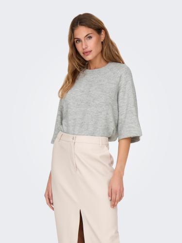ONLSIMONI 3/4 PULLOVER KNT NOOS XL Normal geschnitten - Light Grey Melange