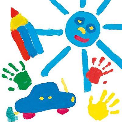 SES Creative - Fingerfarbe 4 Farben je 150ml