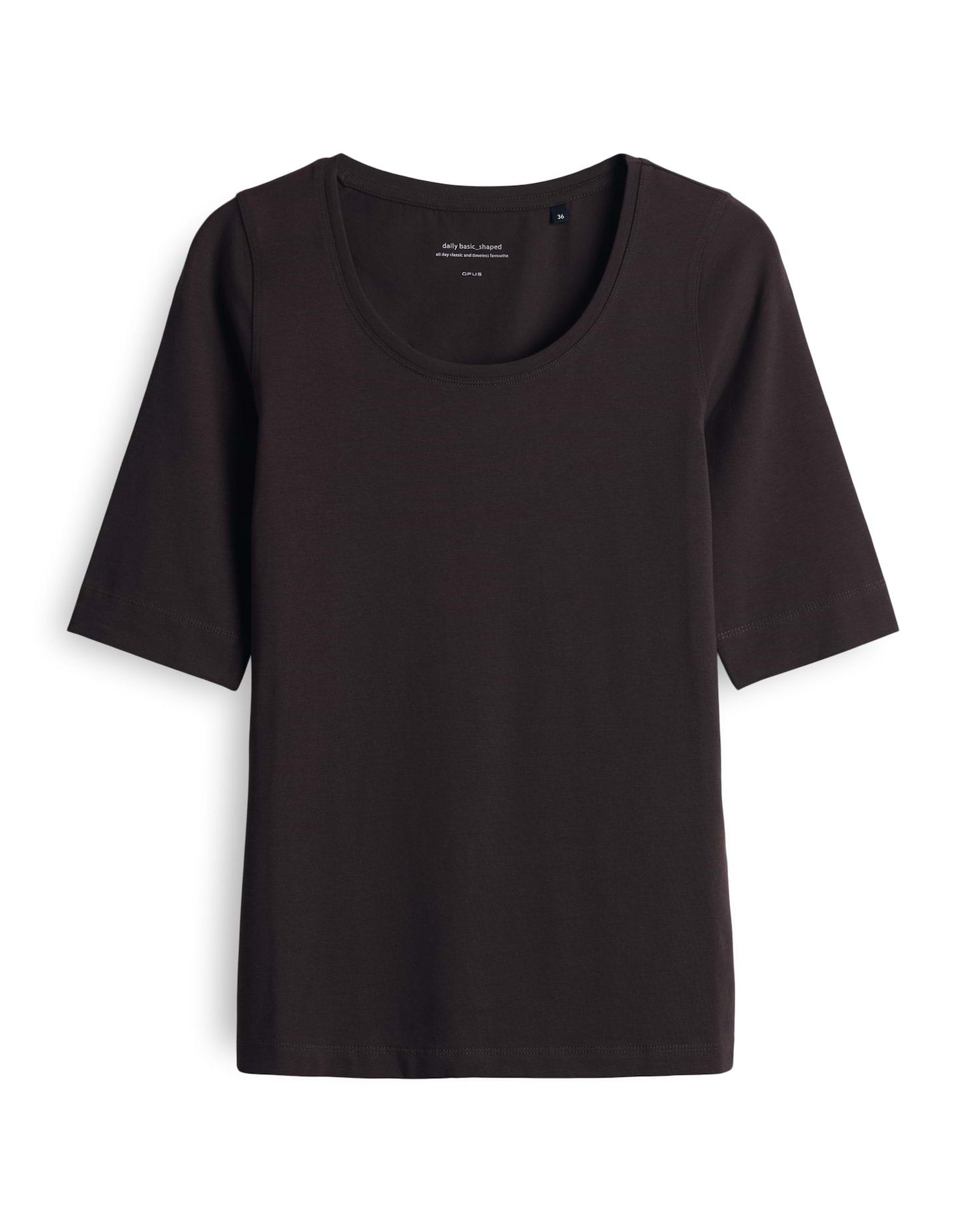 OPUS Langarmshirt »Sanika« im Basic-Look - Dunkelblau / 40