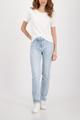 Basic T-Shirt mit Flammgarn 38 - Off-white