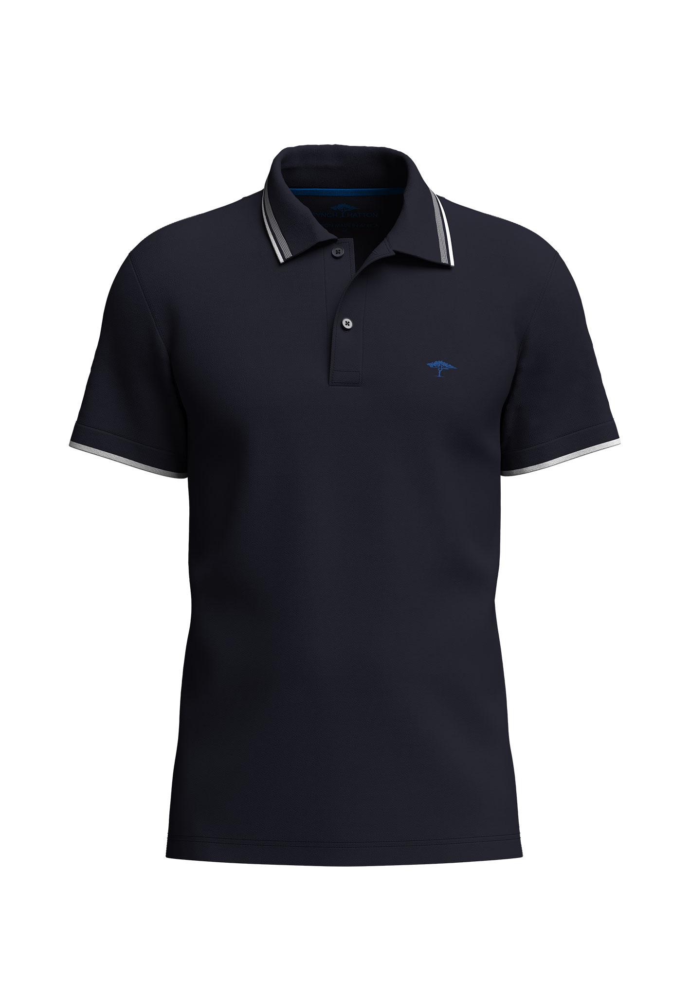 Polo, contrast tipping M Casual Fit - Navy