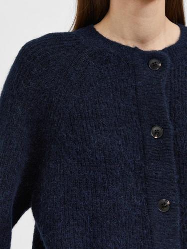 SLFLULU LS KNIT SHORT CARDIGAN B NOOS XL Normal geschnitten - Dark Sapphire