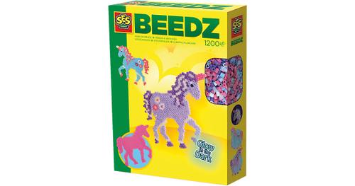 SES Creative - Bügelperlenset Einhorn Glow in the Dark