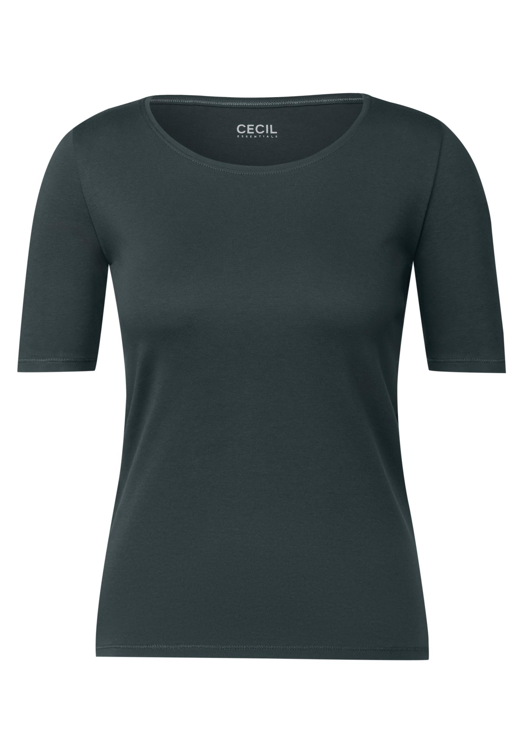 T-Shirt in Unifarbe S - Slate Khaki