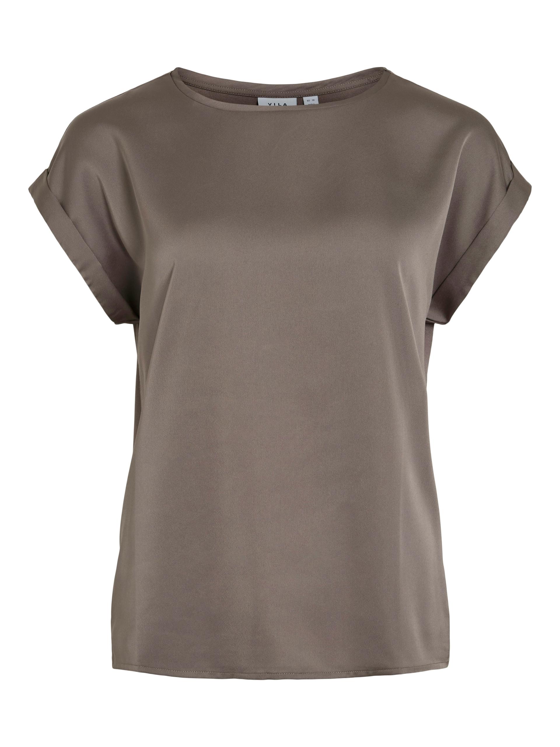 VIELLETTE S/S SATIN TOP - NOOS 40 Normal geschnitten - Falcon