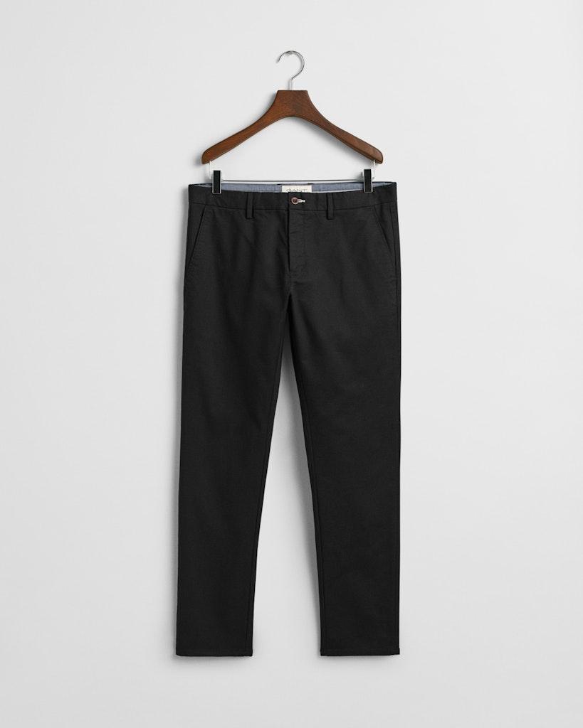 Slim Fit Chinohose Schwarz, Grau 33/32