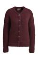 Hairy Knit Bomber M - Bordeaux