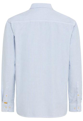Oxford Streifenhemd aus nachhaltigem Organic Cotton Blau 4XL