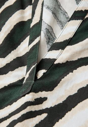 Bluse mit Zebra-Muster 36 - Pine Grove Green