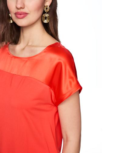Shirt aus Seiden-Jersey 46 - Bright Tomato