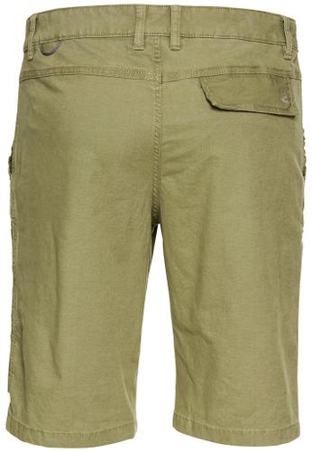 Cargo Shorts mit Ripstop-Kontrast Grün 31IN
