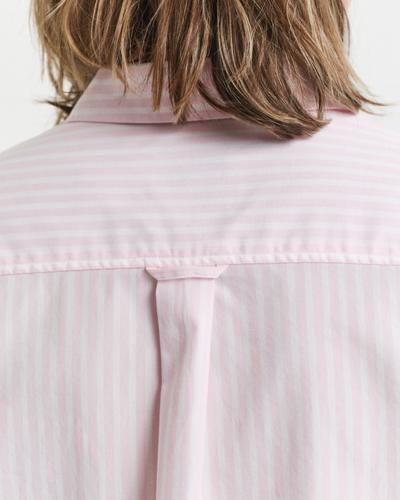 Regular Fit Popeline Bluse mit Streifen 36 - Light Pink