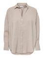 ONLZAZIMA L/S LOOSE SHIRT WVN NOOS M Locker geschnitten - Silver Mink