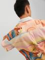 JORLANDSCAPE SHIRT SS LN XL Weit geschnitten - Peachskin