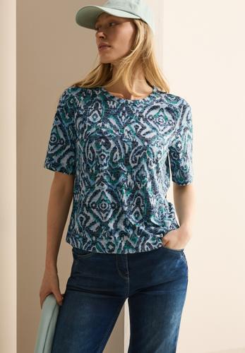 Shirt mit Ornamentmuster L - Universal Blue