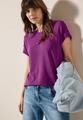 Strukturshirt mit Knöpfen L - Anemone Pink