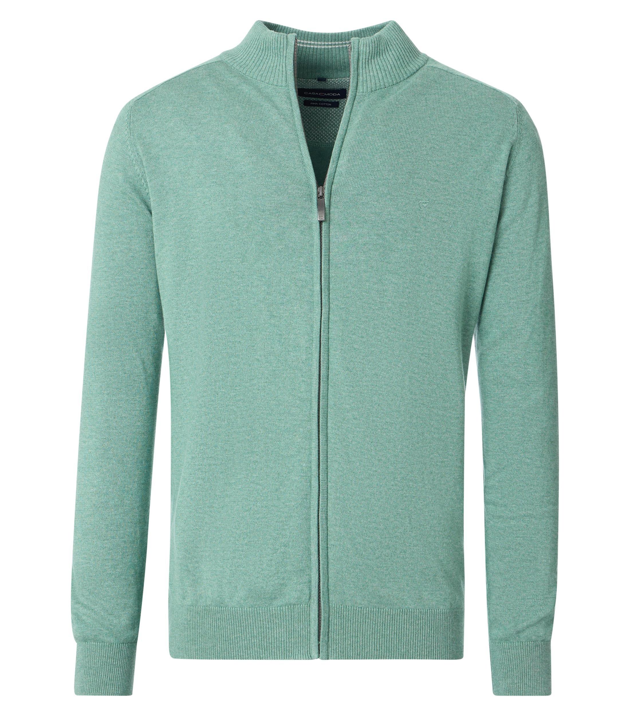 Strickjacke XXL Basic Knitwear - Türkis