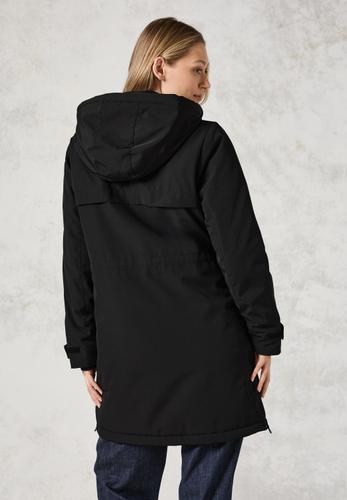 Parka mit abnehmbarer Kapuze XL - Black