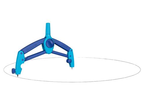 Schulzirkel griffix blau
