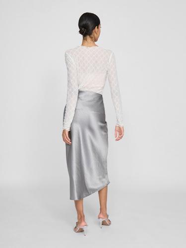 VIDINNE SILVER MIDI SKIRT #8 Silber 38
