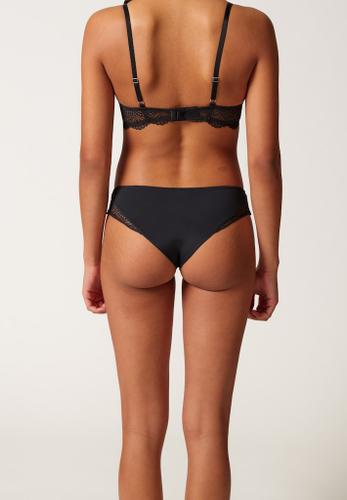 Skiny Damen Cheeky Panty Micrornaments Schwarz 38