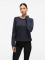 VIRIL O-NECK L/S KNIT TOP - NOOS Blau M