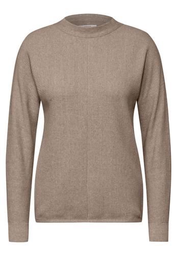 Strukturmix Dolman Pullover XXL - Milky Caramel Melange